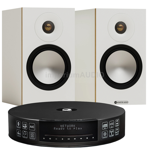 MONITOR AUDIO Bronze 50 7G + Elipson Music Center Connect HD Amplituner all-in-one Streamer CD Wi-Fi Tidal Spotify