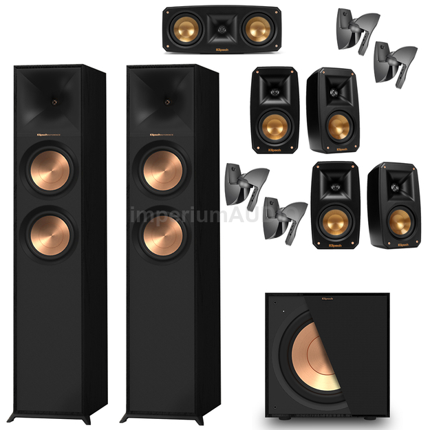 KLIPSCH R-600F + THEATER PACK + R-101SW + UCHWYTY 7.1