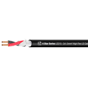 Adam Hall K4LS 215 Kabel głośnikowy 2x1,5 mm² OFC czarny