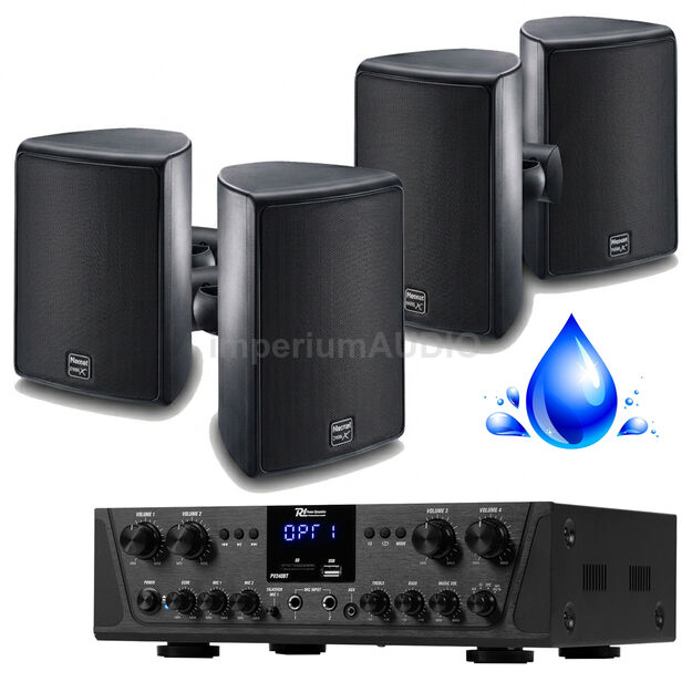 MAGNAT Symbol X 160 2x PARY + POWER DYNAMICS PV-240BT Zestaw Instalacyjny do baru IPX5