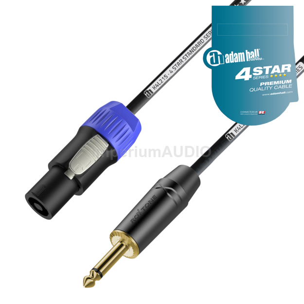 Adam Hall K4 L215 Profesjonalny Kabel głośnikowy Speakon - Jack 2x 1,5mm² 25m