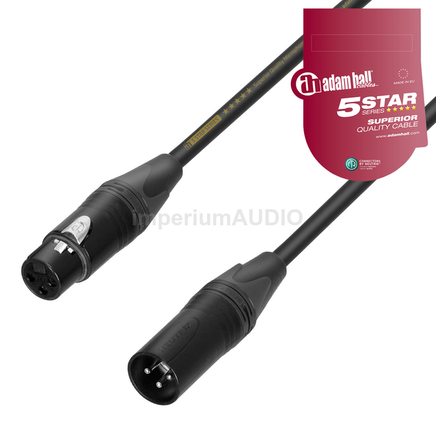 ADAM HALL K5MMF KABEL MIKROFONOWY XLR - XLR 3pin 3m