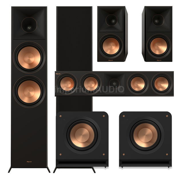 Klipsch Seria II RP-8000F + RP-600M + RP-504C + 2x RP-1000SW