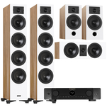 Indiana Line DIVA 6 + 3 + 7 + Marantz Cinema 70s Zestaw kolumn kina 5.0 - 2