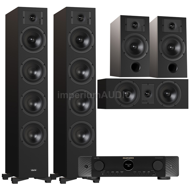 Indiana Line DIVA 6 + 3 + 7 + Marantz Cinema 70s Zestaw kolumn kina 5.0
