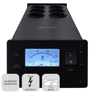 TAGA Harmony PF-600 (2026) FILTR ZASILANIA Gniazda 6x Schuko Voltage Meter