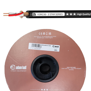 Adam Hall K3M230 Symetryczny kabel mikrofonowy OFC 2x 0.30 mm² - 100m