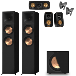 KLIPSCH R-600F + THEATER PACK + R-101SW + UCHWYTY 5.1