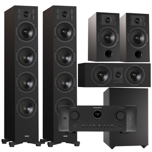 Indiana Line DIVA 6 + 3 + 7 + Basso 880 + Marantz Cinema 60 DAB Zestaw kolumn kina 5.1