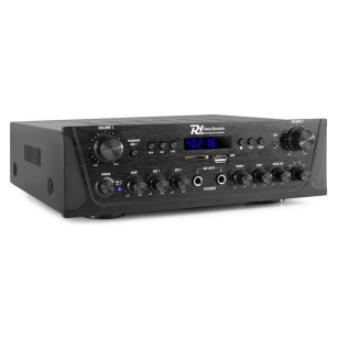 POWER DYNAMICS PV-220BT WZMACNIACZ STEREO 2 STREFOWY FM USB SD BT