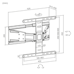 UCHWYT TV Ultra Slim Kruger&matz 37-75 Regulacja w pionie i w poziomie - 13