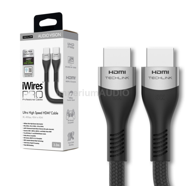 TECHLINK iWiresPRO KABEL PRZEWÓD HDMI UHD 8K 3m