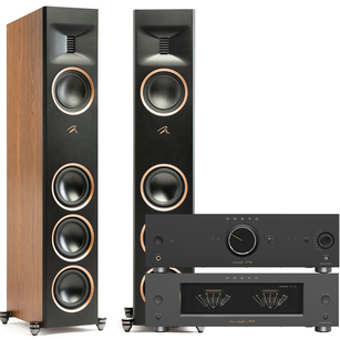 MARTIN LOGAN Motion Reimagined XT F100 Kolumny podłogowe + Onkyo Icon M-80 + P-80 Końcówka mocy i przedwzmacniacz