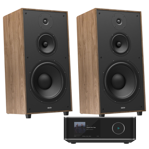 Indiana Line Utah 5 Kolumny podłogowe vintage wood  + WiiM Amp Ultra Wzmacniacz Stereo Streamer 2x 100W