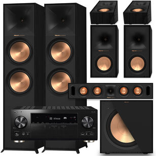 KLIPSCH R-800F + R-50M + R-30C + R-40SA R-121SW + PIONEER VSX-LX305 DAB