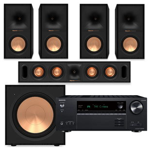 KLIPSCH R-50M + R-50M + R-30C + R-121SW + ONKYO TX-NR6100