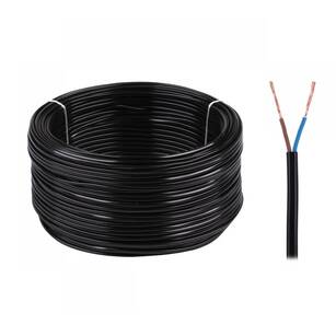 Kabel elektryczny OMYp 2x0,5 300/300V Czarny 100m