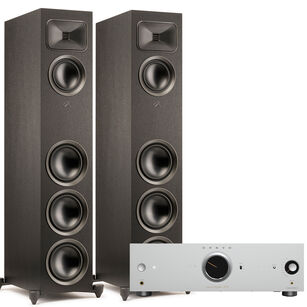 MARTIN LOGAN FOUNDATION F2 Kolumna podłogowa + Onkyo Icon A-50 Silver wzmacniacz stereo