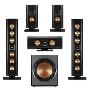 KLIPSCH RP-640D RP-240D RP-140D R-120SW Zestaw kolumn naściennych 5.1 On-Wall