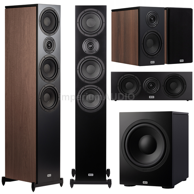 HECO Aurora XT 700 + 300 + Center + SUB Zestaw kolumna kina domowego 5.1