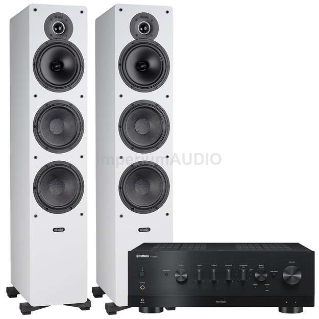 Indiana Line Tesi 661 White + Yamaha R-N800A Amplituner stereo z MusicCast DAB+