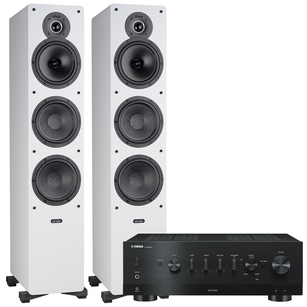 Indiana Line Tesi 661 White + Yamaha R-N800A Amplituner stereo z MusicCast DAB+