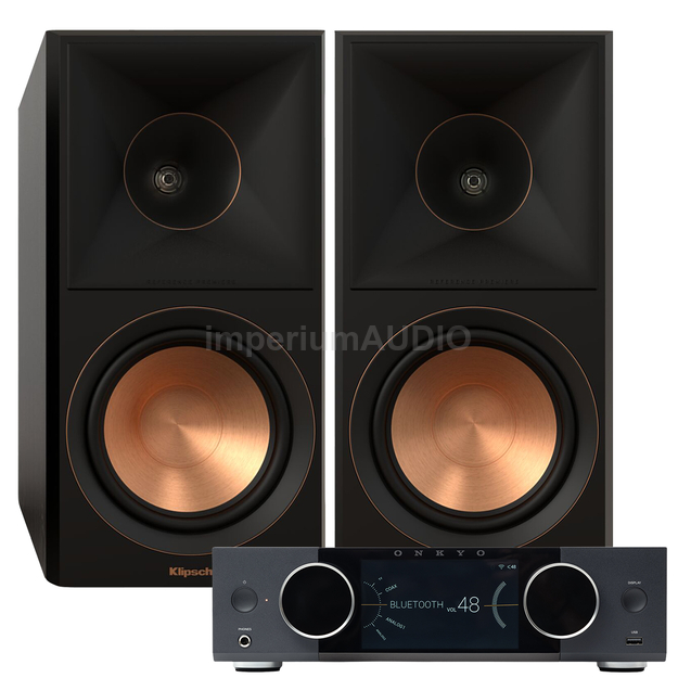 Klipsch RP-600M II Reference Premiere Kolumna podstawkowa + ONKYO Muse Y-40 Wzmacniacz All-in-One Axign Class D MOSFET HDMI ARC