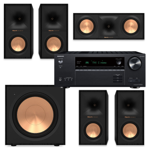 KLIPSCH R-50M + R-50M + R-50C + R-121SW + ONKYO TX-NR6100