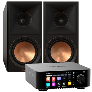 Klipsch RP-600M II Reference Premiere Kolumna podstawkowa + EverSolo PLAY CD Edition - Wzmacniacz ALL-IN-ONE z Odtwarzaczem CD