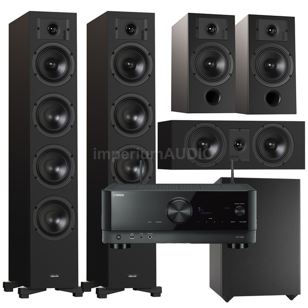 Indiana Line DIVA 6 + 3 + 7 + Basso 880 + YAMAHA RX-V6A Zestaw kolumn kina 5.1