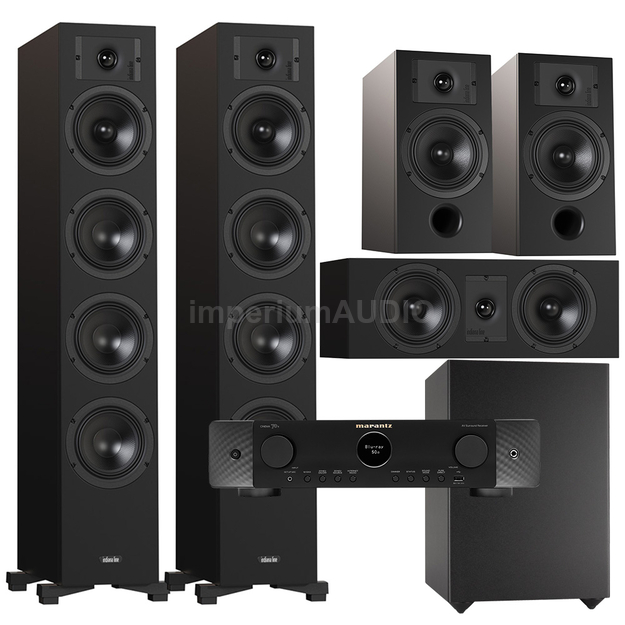 Indiana Line DIVA 6 + 3 + 7 + Basso 880 + Marantz Cinema 70s Zestaw kolumn kina 5.1