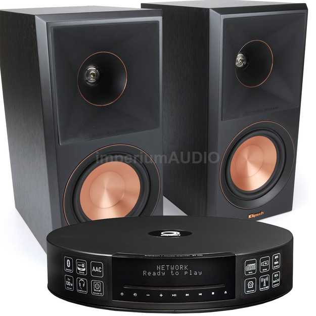 Klipsch RP-500M II + Elipson Music Center Connect HD Amplituner all-in-one Streamer CD Wi-Fi Tidal Spotify