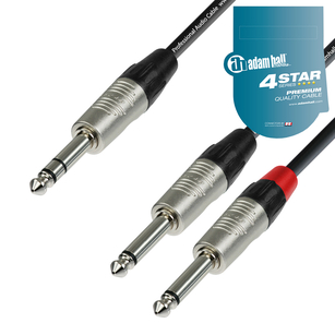 ADAM HALL K4YVPP KABEL AUDIO 2x JACK-JACK 6.3 1.5m