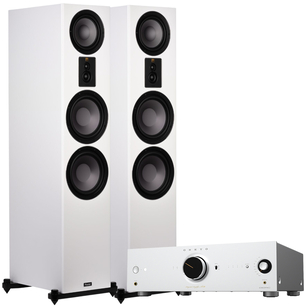 Magnat Signature 809 Kolumna podłogowa Hi-Res White + Onkyo Icon A-50 Sieciowy Wzmacniacz Stereo
