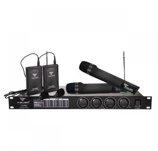 AZUSA LS-8888 2+2 Dwa na klip i dwa doręczne mikrofony bezprzewodowe