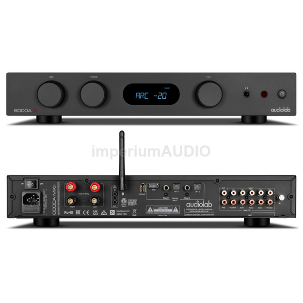 Audiolab 6000A MKII Zintegrowany wzmacniacz Stereo HDMI Bluetooth 5.1