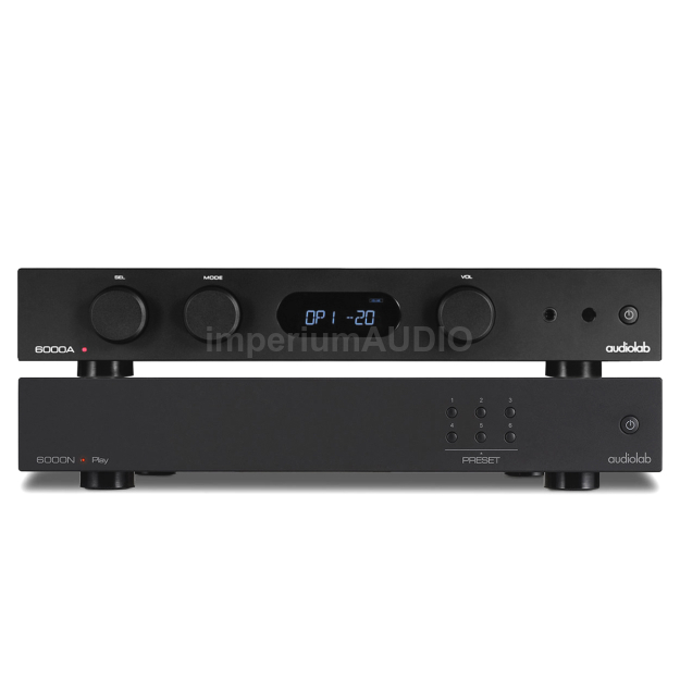 Audiolab 6000A Zintegrowany wzmacniacz stereo + 6000N Odtwarzacz sieciowy