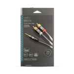 Nedis Profigold Kabel Audio Stereo 2x RCA - 1x JACK 3,5mm 2m - 7