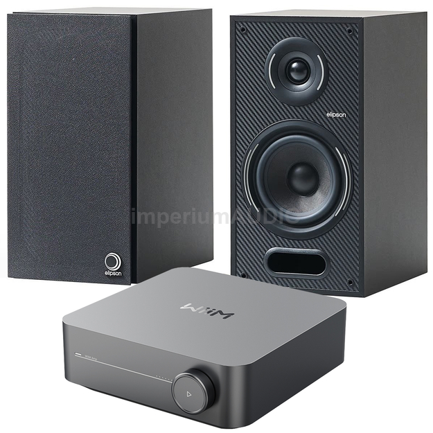 Elipson Horus 6B + WiiM Amp Zintegrowany wzmacniacz sieciowy Hi-Res Audio