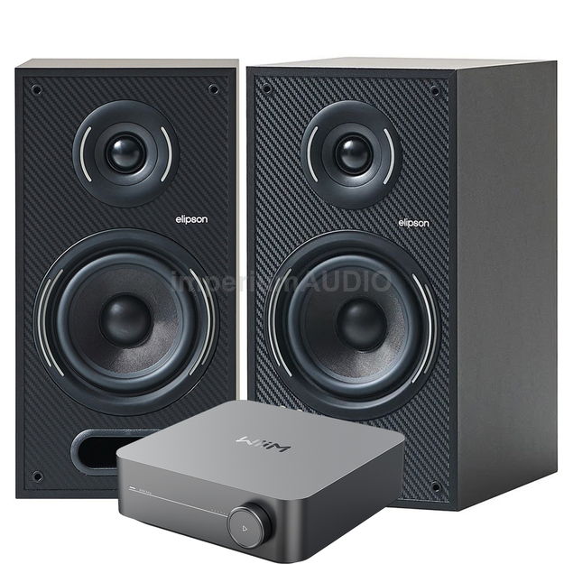 Elipson Horus 6B + WiiM Amp Zintegrowany wzmacniacz sieciowy Hi-Res Audio