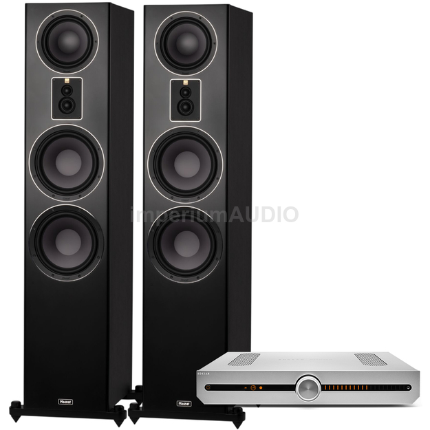Magnat Signature 809 Kolumna podłogowa Black + Roksan Attessa Amplifier Zintegrowany wzmacniacz Stereo