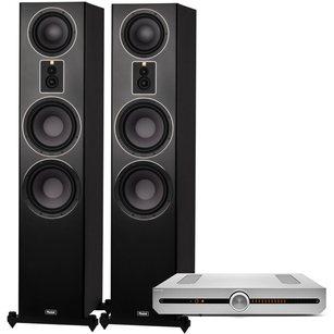 Magnat Signature 809 Kolumna podłogowa Black + Roksan Attessa Amplifier Zintegrowany wzmacniacz Stereo