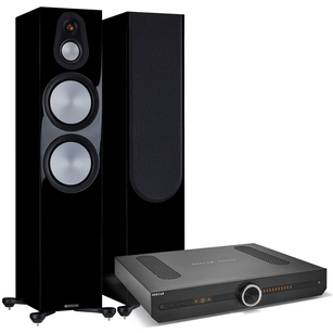 MONITOR AUDIO Silver 500 7G + Roksan Attessa Streaming Amplifier Black