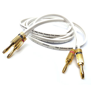 Norstone Cable W250 OFC 2x2,5mm² WHITE Kabel głośnikowy z wtykami banan