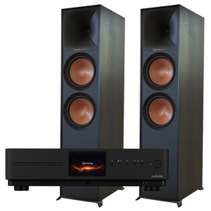 Klipsch R-800F Reference II + AUDIOLAB Omnia Wzmacniacz stereo CD All in One