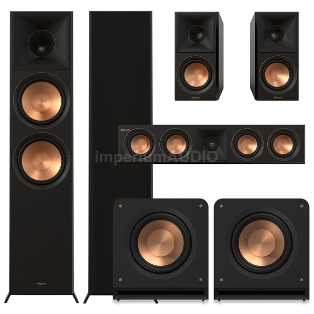 Klipsch Seria II RP-8000F + RP-500M + RP-404C + 2x RP-1200SW