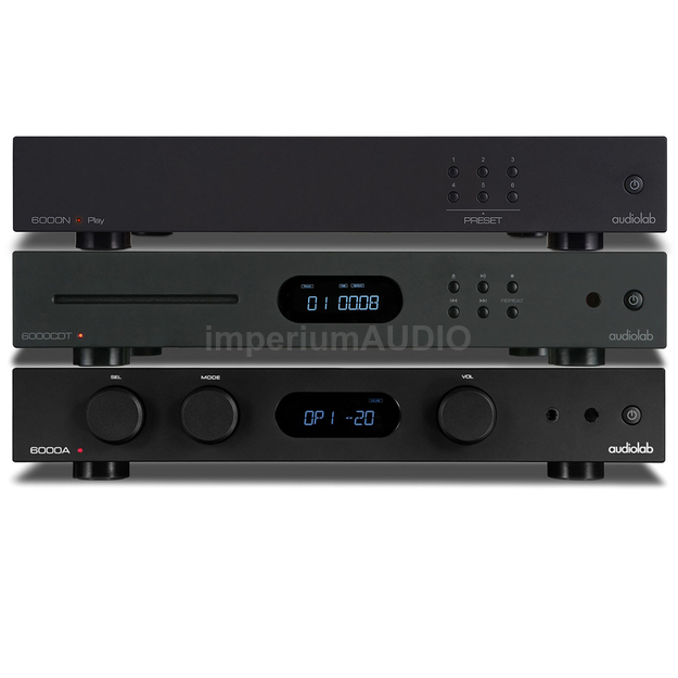 Audiolab 6000A + 6000N + 6000CDT Sieciowy Zestaw Stereo