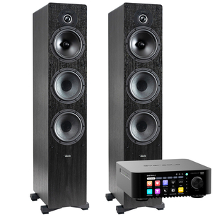 Indiana Line Tesi 661 Black + EverSolo PLAY CD Edition - Wzmacniacz ALL-IN-ONE z Odtwarzaczem CD