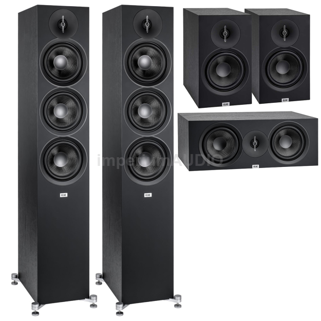 ELAC Debut 3.0 F6.3 + B6.3 + C6.3 Zestaw kolumn kina domowego 5.0