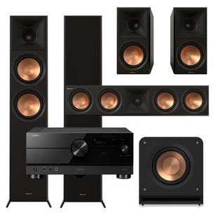 Klipsch Seria II RP-6000F + RP-600M + RP-504C + RP-1000SW + Yamaha RX-A6A